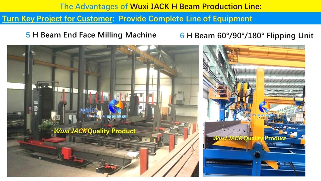 Automatic Steel Structure I H Beam Production Line Assembling Assembly Welding