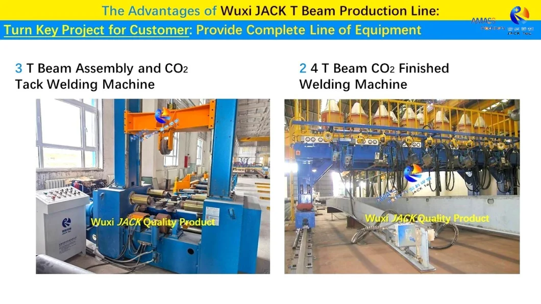 Z10 Automatic T Beam Assembly Assembling Tack Welding Weld Machine Production Line