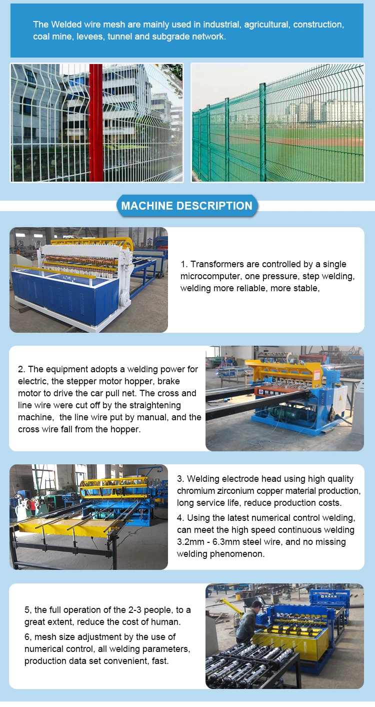 Automatic Welding Fence Machine with Free Assistant Machine