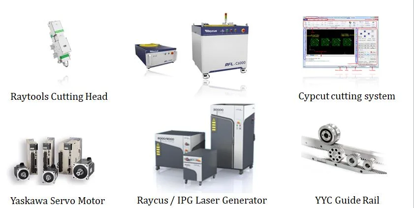 CNC Glorious Fiber Laser Cutting Machine Price 1mm 5mm 20mm Stainless Steel Laser Cutting Machine