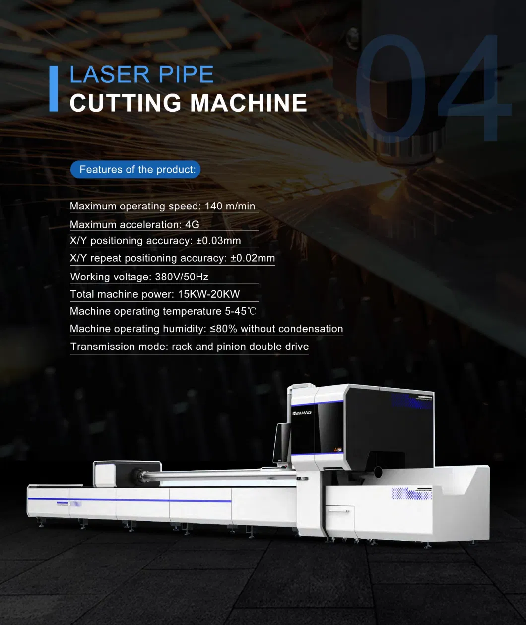 1500W CNC Tube and Plate Fiber Laser Cutting Machine for 8mm Stainless Steel Plate