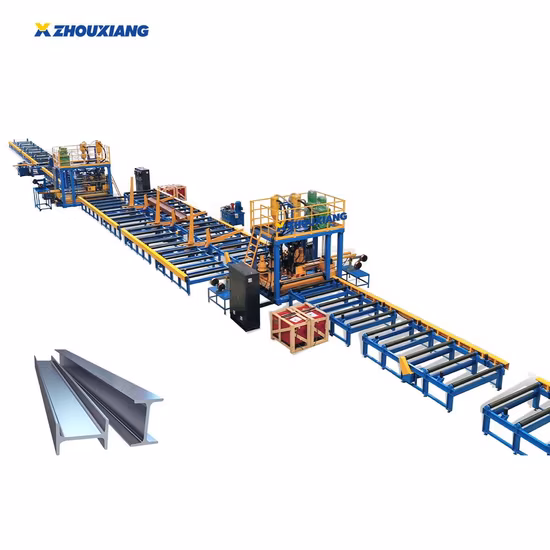 Horizontal H I Beam Submerged Arc Welding Assembly Welding Steel Structure Production Line